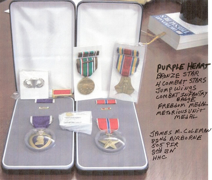 Purple Heart and Bronze Star